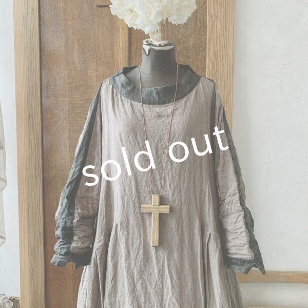 画像4: 【当店限定】HALLELUJAH/1980's Robe de Berger 羊飼いのローブ・brown×charcoal (4)