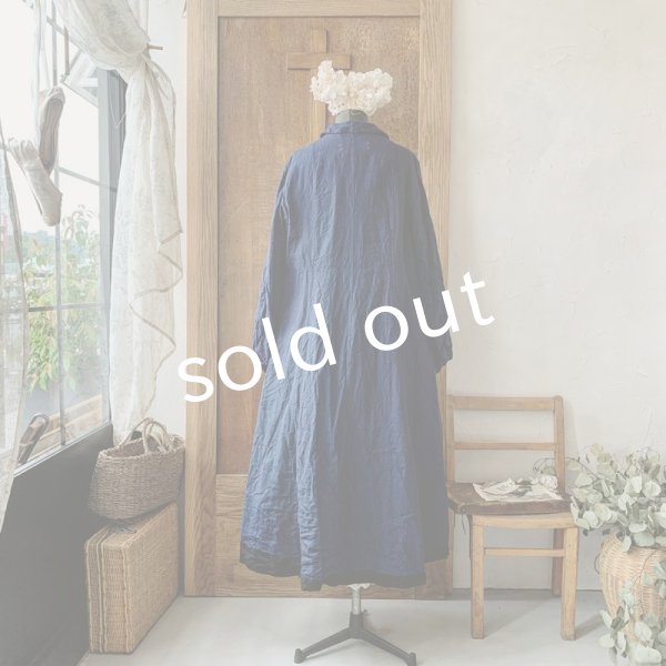 画像8: 【当店限定カラー】HALLELUJAH/Nomad Dress ノマドドレス・indigo×black (8)