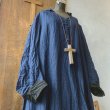 画像4: 【当店限定カラー】HALLELUJAH/Nomad Dress ノマドドレス・indigo×black (4)