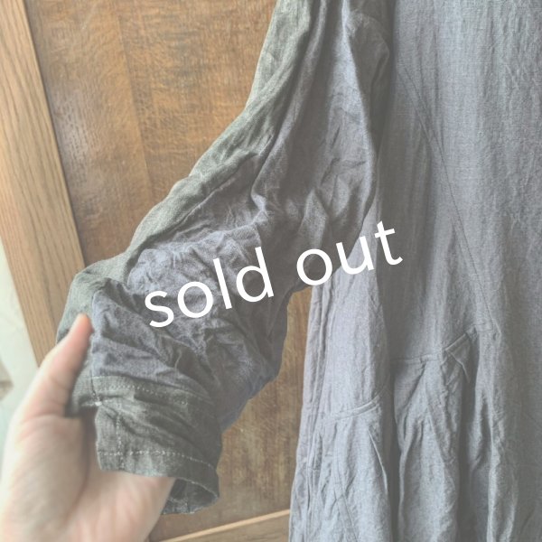 画像5: 【当店限定】HALLELUJAH/1980's Robe de Berger 羊飼いのローブ・ink black×charcoal (5)