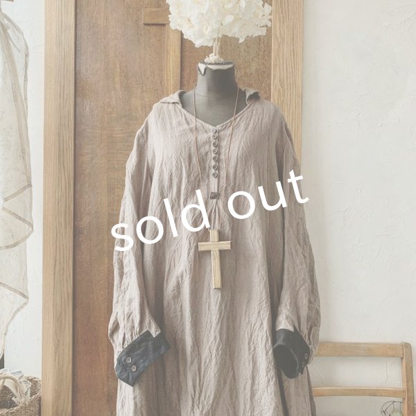 画像3: 【当店限定カラー】HALLELUJAH/Nomad Dress ノマドドレス・brown×black (3)