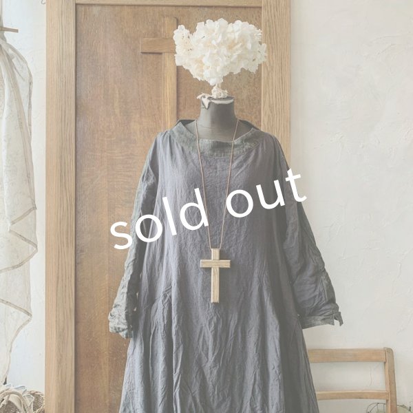 画像3: 【当店限定】HALLELUJAH/1980's Robe de Berger 羊飼いのローブ・ink black×charcoal (3)
