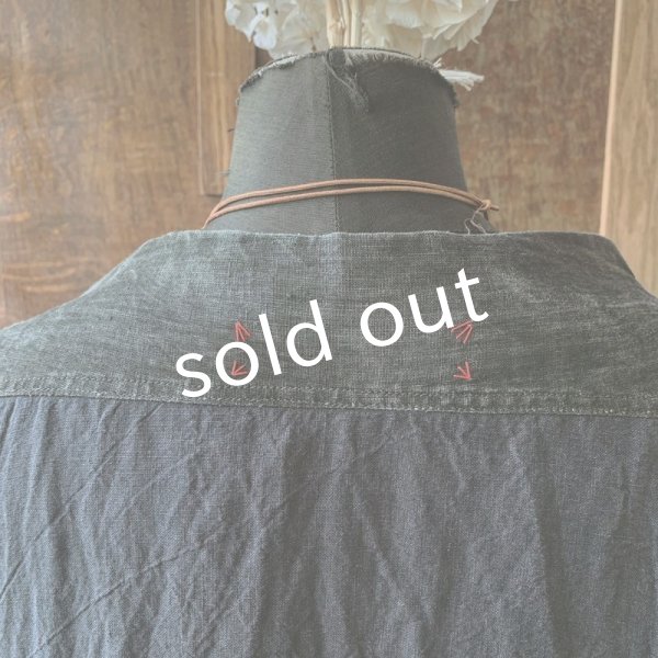 画像9: 【当店限定】HALLELUJAH/1980's Robe de Berger 羊飼いのローブ・ink black×charcoal (9)