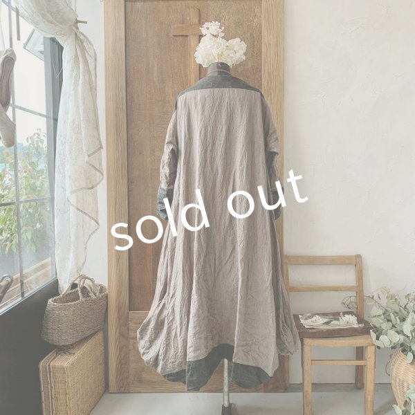 画像10: 【当店限定】HALLELUJAH/1980's Robe de Berger 羊飼いのローブ・brown×charcoal (10)