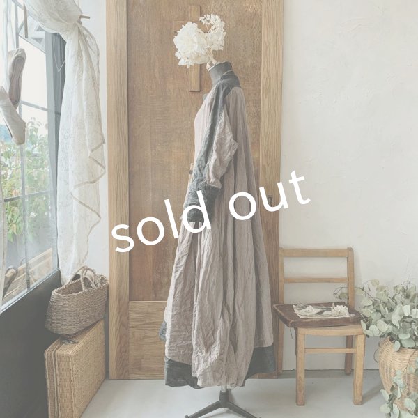 画像8: 【当店限定】HALLELUJAH/1980's Robe de Berger 羊飼いのローブ・brown×charcoal (8)