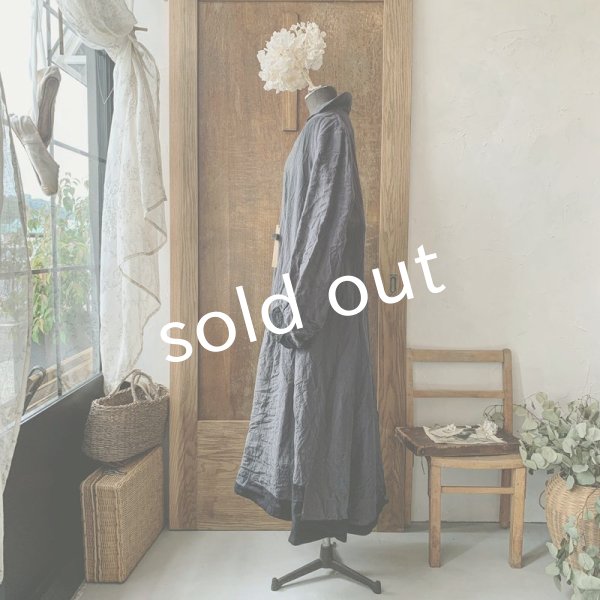 画像7: 【当店限定カラー】HALLELUJAH/Nomad Dress ノマドドレス・ink black×black (7)