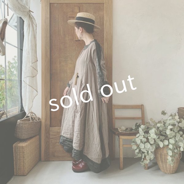 画像16: 【当店限定】HALLELUJAH/1980's Robe de Berger 羊飼いのローブ・ink black×charcoal (16)