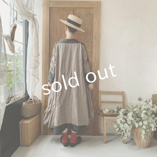 画像14: 【当店限定】HALLELUJAH/1980's Robe de Berger 羊飼いのローブ・ink black×charcoal (14)