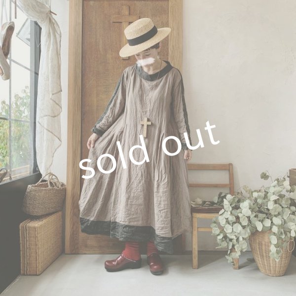 画像12: 【当店限定】HALLELUJAH/1980's Robe de Berger 羊飼いのローブ・ink black×charcoal (12)