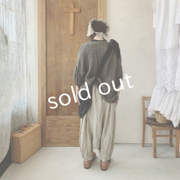 画像12: MARCHE' DE SOEUR／フレンチリネン・種蒔きBagたぽパンツ (12)