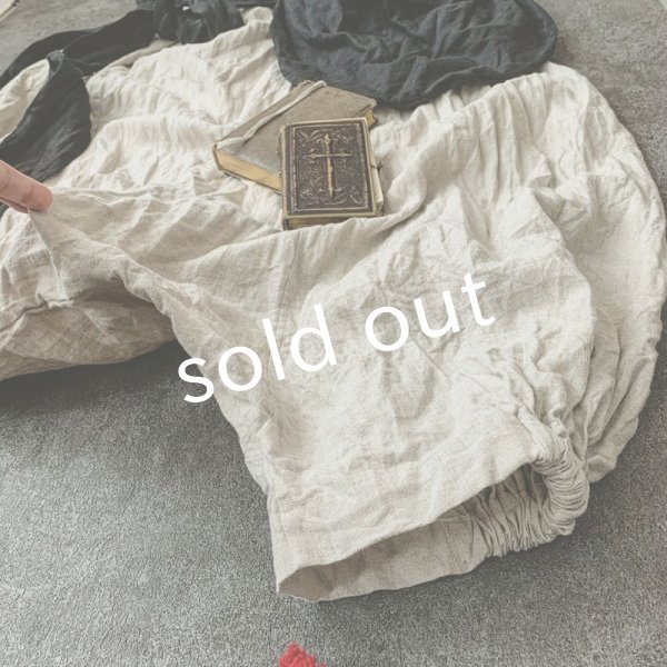 画像4: MARCHE' DE SOEUR／フレンチリネン・種蒔きBagたぽパンツ (4)