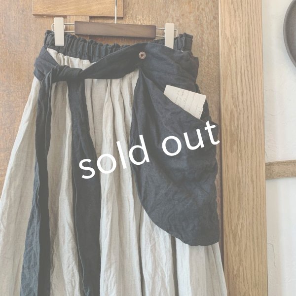 画像2: MARCHE' DE SOEUR／種蒔きBagスカート・黒バッグ (2)