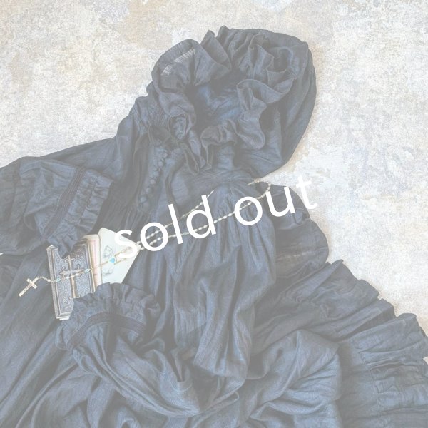 画像3: HALLELUJAH/Robe Medievale a Capuche 中世のフードローブ・indigo (3)