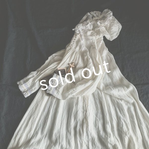 画像4: HALLELUJAH/Robe Medievale a Capuche 中世のフードローブ・off-white (4)