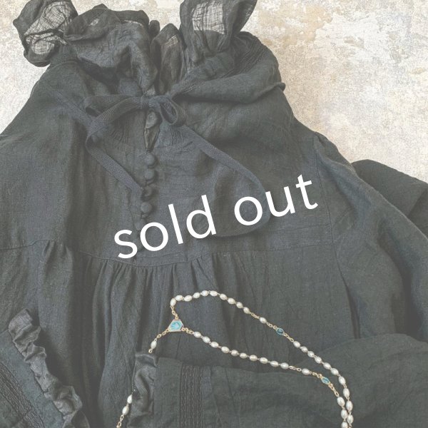 画像7: HALLELUJAH/Robe Medievale a Capuche 中世のフードローブ・black (7)