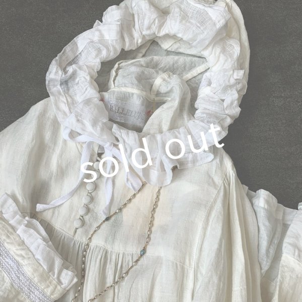 画像11: HALLELUJAH/Robe Medievale a Capuche 中世のフードローブ・off-white (11)