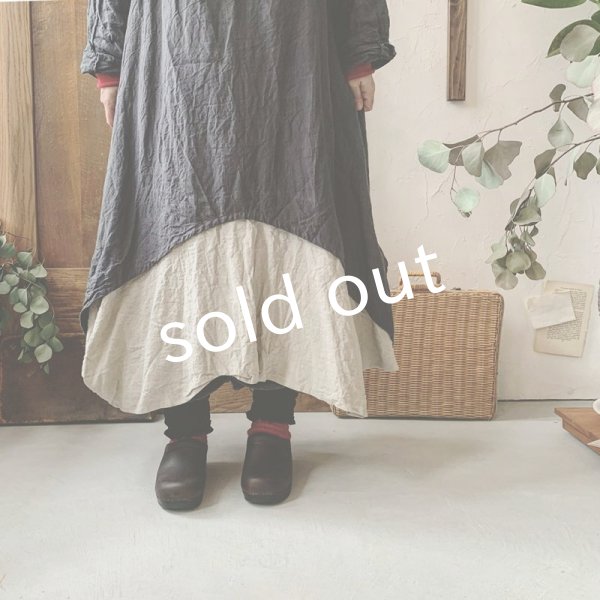 画像12: 当店限定 HALLELUJAH/1930's Robe・ink black×flax (12)