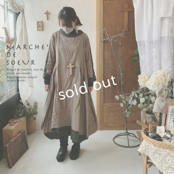 画像1: 【当店限定】HALLELUJAH/1980's Robe de Berger 羊飼いのローブ・brown×charcoal (1)
