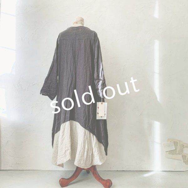 画像9: 当店限定 HALLELUJAH/1930's Robe・ink black×flax (9)