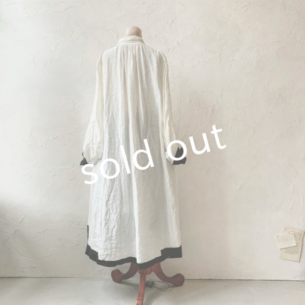 画像9: 当店限定 HALLELUJAH／羊飼いのノマドドレス・Off White×Black (9)
