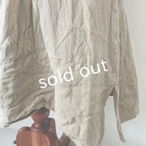 画像6: HALLELUJAH／1890's Bourgeron 羊飼いシャツワンピース・Sand Baige (6)