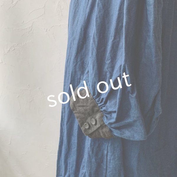 画像6: 当店限定 HALLELUJAH／羊飼いのノマドドレス・Indigo×Black (6)