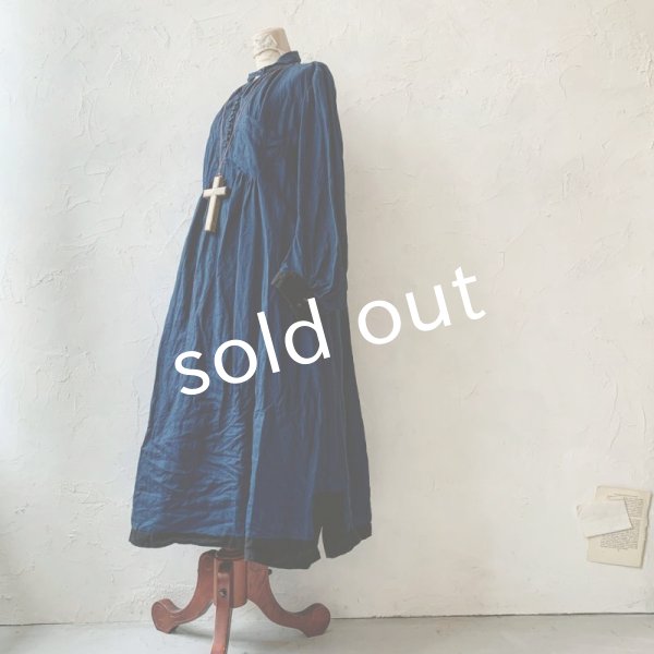 画像2: 当店限定 HALLELUJAH／羊飼いのノマドドレス・Indigo×Black (2)