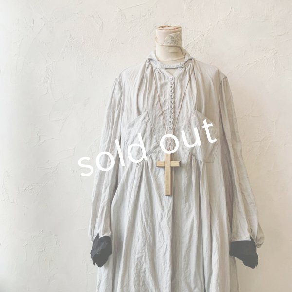 画像4: 当店限定 HALLELUJAH／羊飼いのノマドドレス・Light Gray×Black (4)