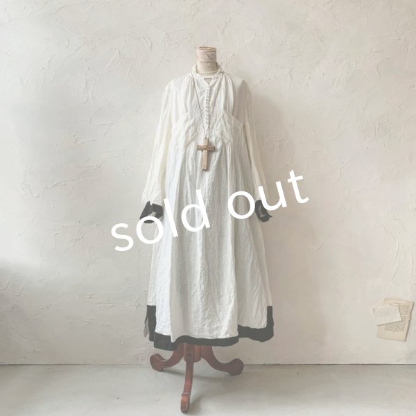 画像3: 当店限定 HALLELUJAH／羊飼いのノマドドレス・Off White×Black (3)