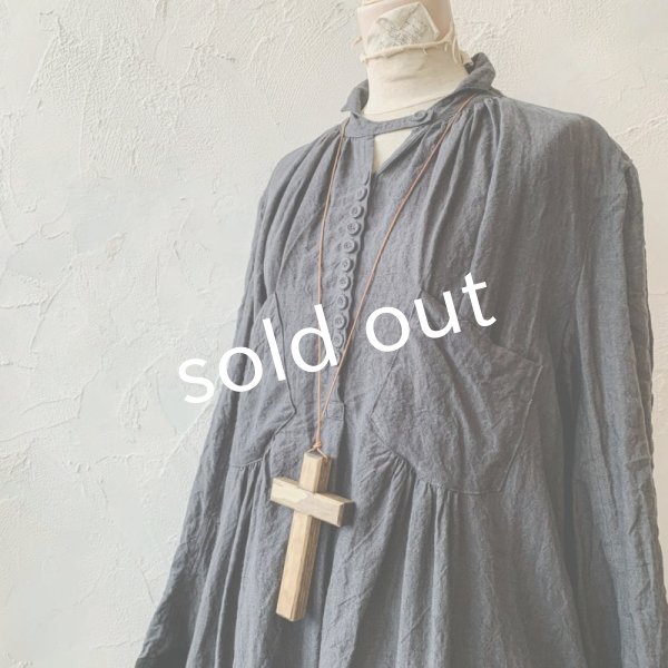 画像4: 当店限定 HALLELUJAH／羊飼いのノマドドレス・Ink Black×Black (4)