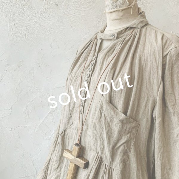 画像5: 当店限定 HALLELUJAH／羊飼いのノマドドレス・Sand Baige×Black (5)