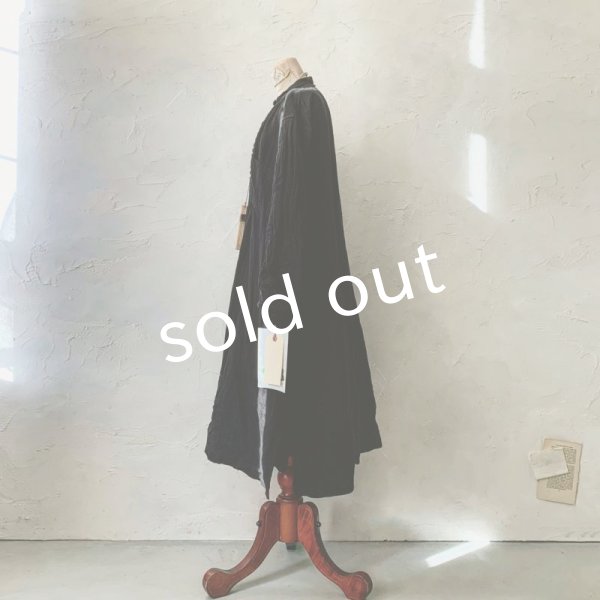 画像5: HALLELUJAH／1890's Bourgeron 羊飼いシャツワンピース・Black (5)