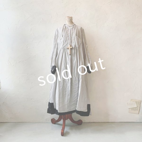 画像3: 当店限定 HALLELUJAH／羊飼いのノマドドレス・Light Gray×Black (3)