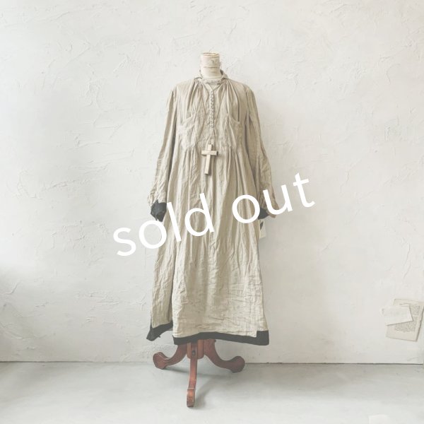 画像4: 当店限定 HALLELUJAH／羊飼いのノマドドレス・Sand Baige×Black (4)