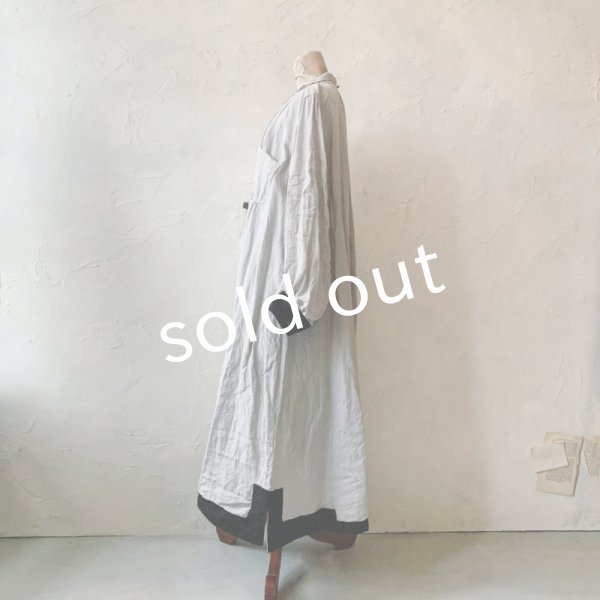 画像6: 当店限定 HALLELUJAH／羊飼いのノマドドレス・Light Gray×Black (6)