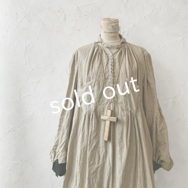 画像2: 当店限定 HALLELUJAH／羊飼いのノマドドレス・Sand Baige×Black (2)