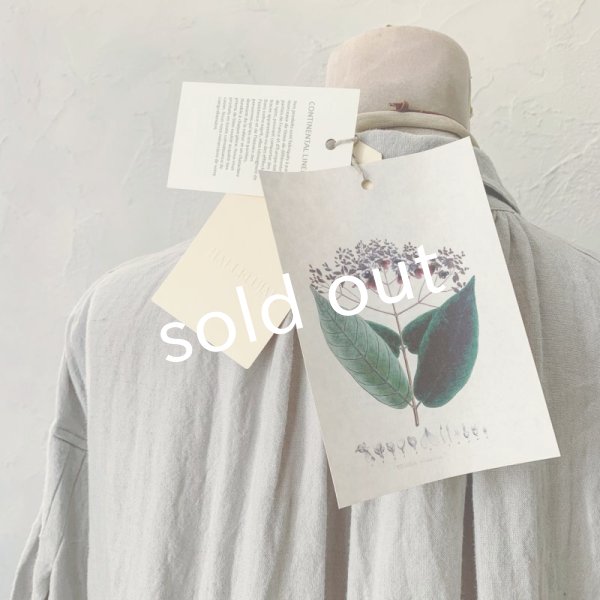 画像9: HALLELUJAH／1890's Bourgeron 羊飼いシャツワンピース・Light Gray (9)