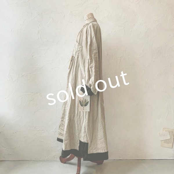 画像8: 当店限定 HALLELUJAH／羊飼いのノマドドレス・Sand Baige×Black (8)