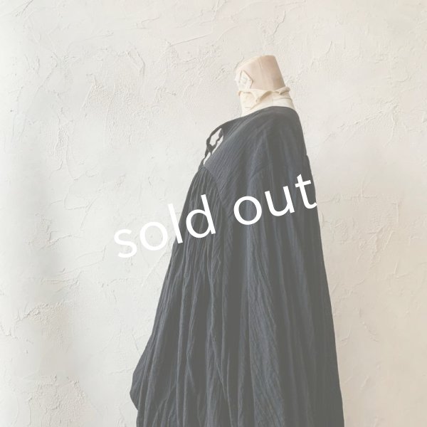 画像5: MARCHE' DE SOEUR／教会のチュニックブラウス・アンティークブラック (5)