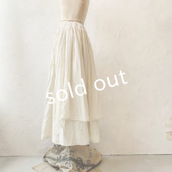 画像11: MARCHE' DE SOEUR／教会のスカート・アンティークミルク×ミルク (11)