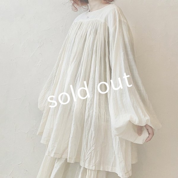 画像17: MARCHE' DE SOEUR／教会のチュニックブラウス・アンティークミルク (17)