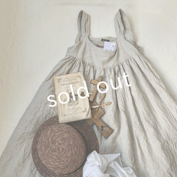 画像2: mifumi／コケットキャミワンピース・生成り (2)