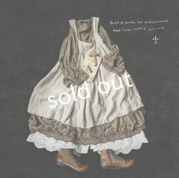 画像6: mifumi／wideジュノーぺちぱんつ・黒にベージュ刺繍 (6)