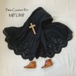 画像1: mifumi／wideジュノーぺちぱんつ・黒ベル刺繍 (1)