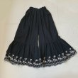 画像3: mifumi／wideジュノーぺちぱんつ・黒にベージュ刺繍 (3)