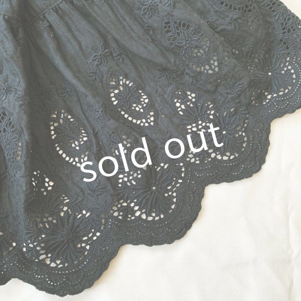 画像2: mifumi／wideジュノーぺちぱんつ・黒ベル刺繍 (2)