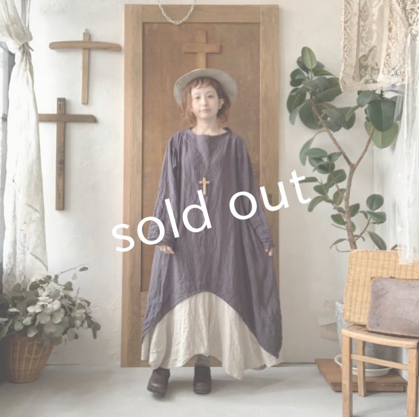 画像13: 当店限定 HALLELUJAH/1930's Robe・ink black×flax (13)