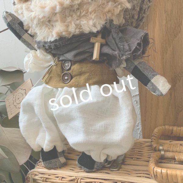 画像3: sukekiyo/グレージュ手編みターバンスケキヨ (3)