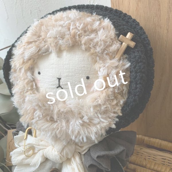 画像3: sukekiyo/黒の手編みターバンスケキヨ (3)