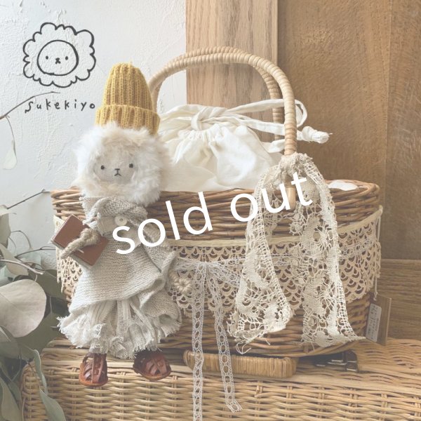 画像1: sukekiyo/アンティークレースと聖書スケキヨのかごバッグ (1)
